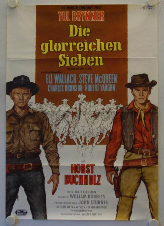 The Magnificent Seven original release german movie poster